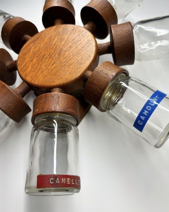 Image 1 of Roue à épices design danois teck années 60