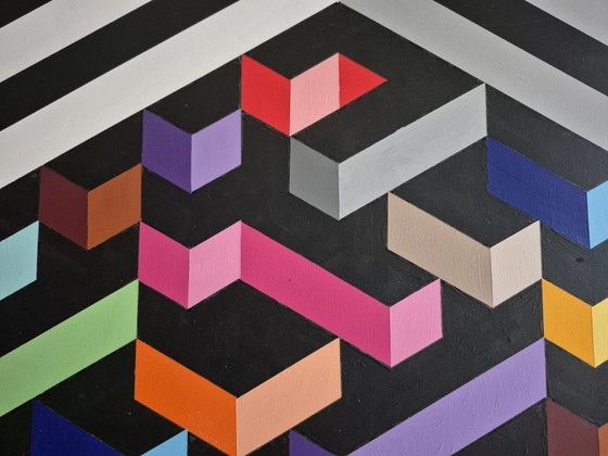 Image 1 of "Development" - abstract modern artwork by Franklin van Dam - Acrylic on MDF