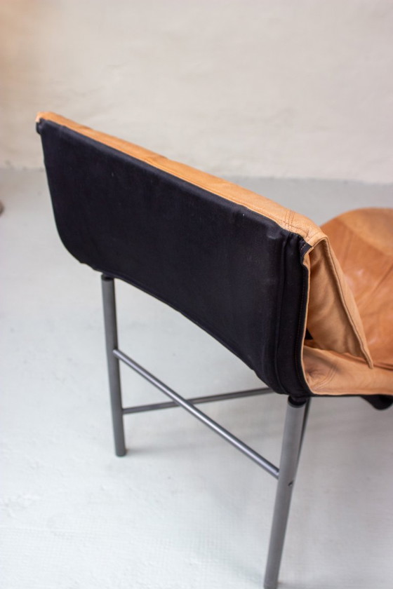 Image 1 of Poltrona lounge IKEA Skye vintage in pelle anni '90
