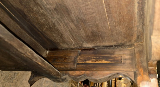 Image 1 of Spieltisch mit Intarsienarbeiten im Stil Ludwigs XV. auf Palisanderholzgrund, um 1900