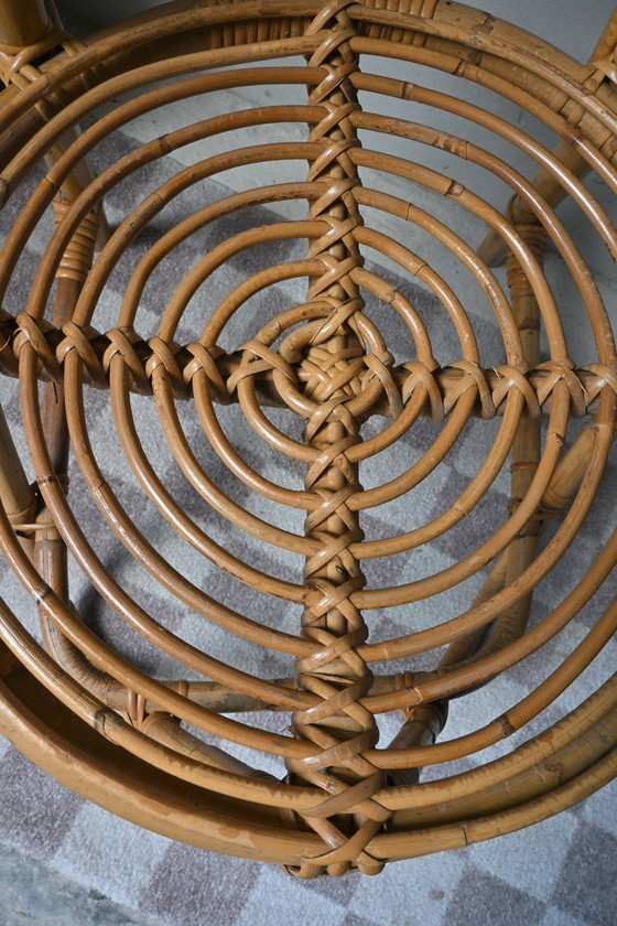 Image 1 of Rattan chair with high back, Rohé Noordwolde, 1960s