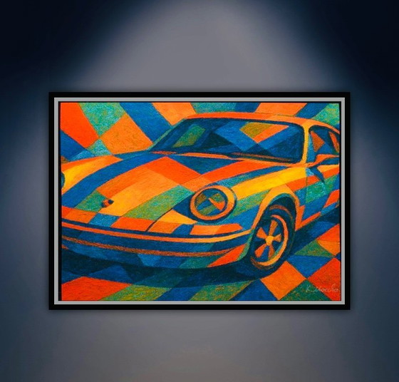 Image 1 of Karmen Moccha: "Porsche Carrera". Firmata a mano e numerata.