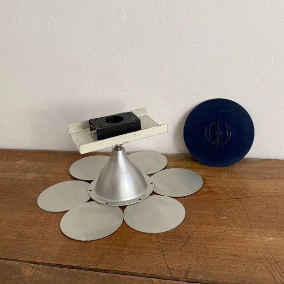 Image 1 of Vintage flower wall sconce. 1970s. Space age.