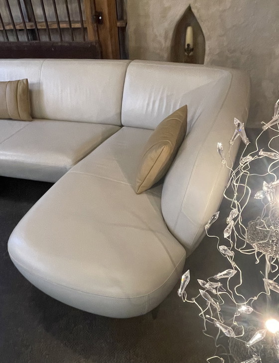 Image 1 of Sofá esquinero Leolux Flint, cuero Ceras