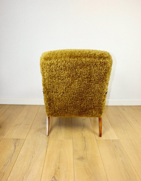 Poltrona Loft Vintage Design Vintage Khaki / Oliva Pelo Lungo Volpe - Poltrona Rinnovata – Axel Concept (photo 5 of 11)
