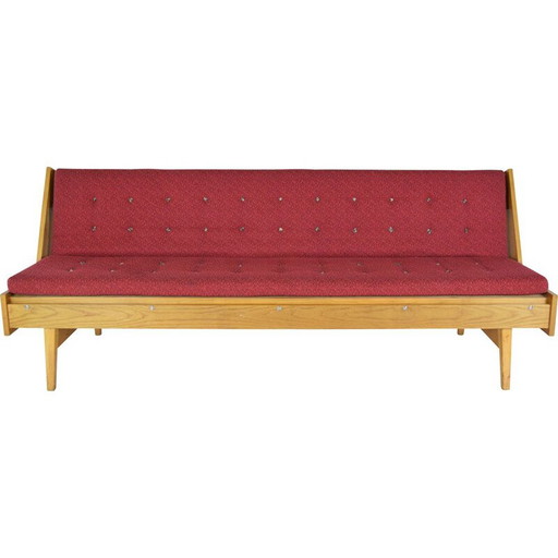 Canapé-lit pliant vintage, Tchécoslovaquie années 1960