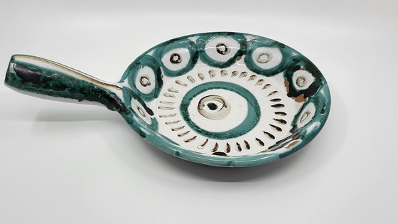 Image 1 of Plato decorativo de cerámica de Robert Picault, Francia Vallauris 1970