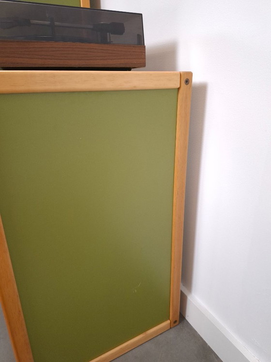 Design Flötotto Profilsystem Mobile modulare – 6 parti – Faggio verde, mobile LP, mobile 3 – Credenze alte (photo 19 of 24)