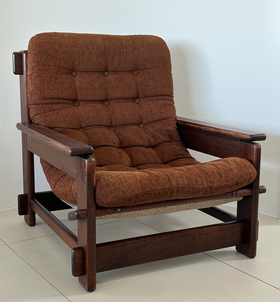 Image 1 of Scandinavian oak armchair, 60s
