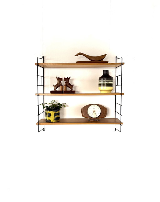 Vintage beech wood wall rack, WHB Germany ‘60