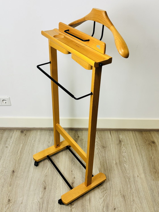Image 1 of Vintage Aris wooden valet stand 1980s-90s