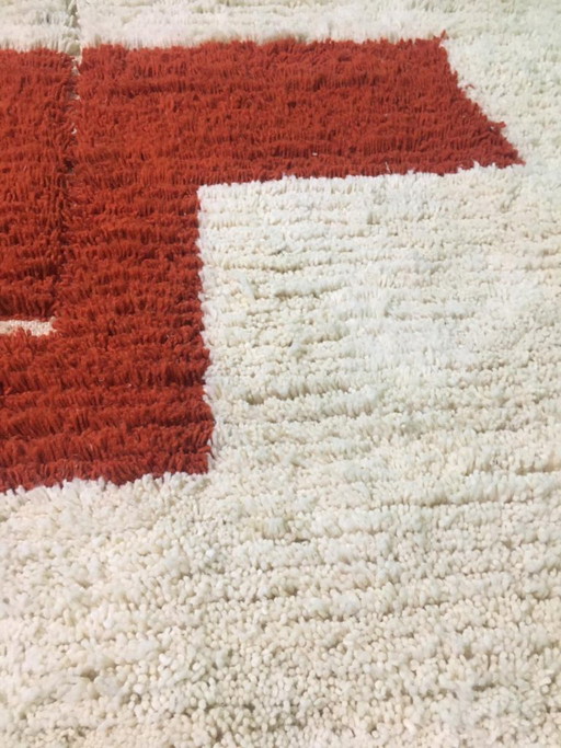 Alfombra marroquí hecha a mano de 200 cm x 300 cm.