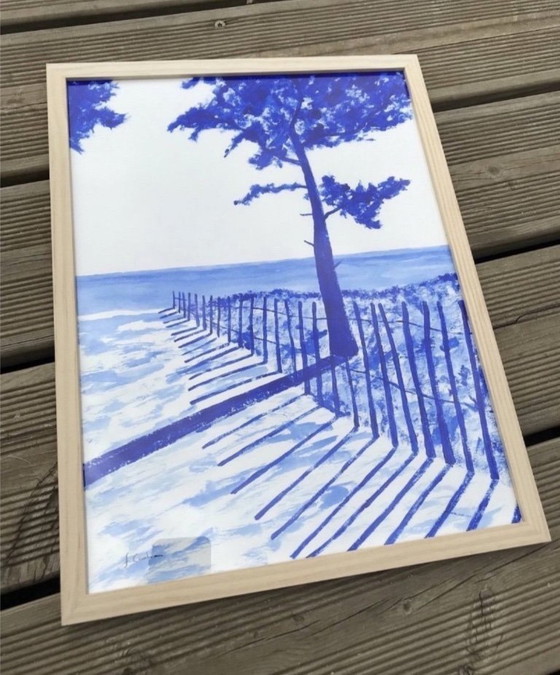 Image 1 of Acrilico su carta bianca Hahnemuhle 325 g. Dimensioni 40x30 cm.