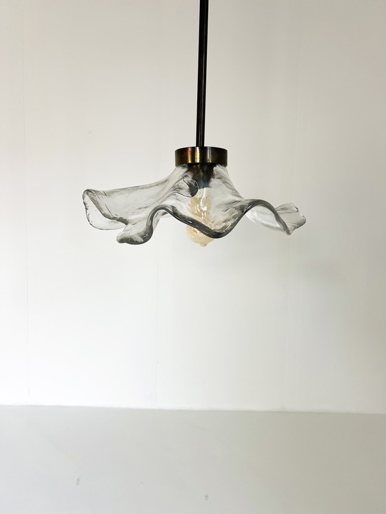 Image 1 of Bronze & Murano Glass Pendant Lamp, Lothar Klute '80