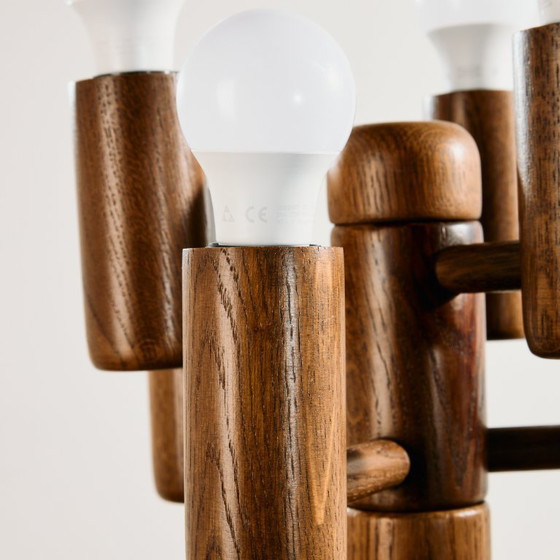 Image 1 of MK9815 Oak table lamp by Temde Leuchten