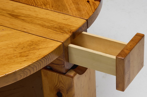 Image 1 of Brutalist Pine Wood Coffee Table, Sweden, 1970s