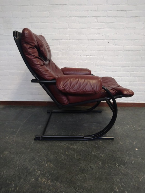 Image 1 of poltrona relax in pelle anni '70