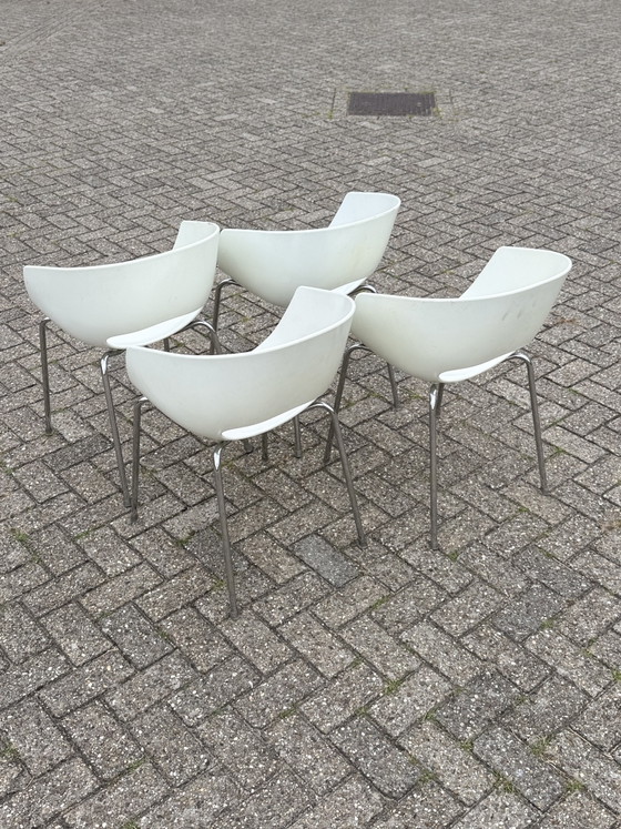 4x Orbit Large Stoelen Sintesi – Eetkamerstoelen, Plastic, Aluminium (photo 4 of 13)