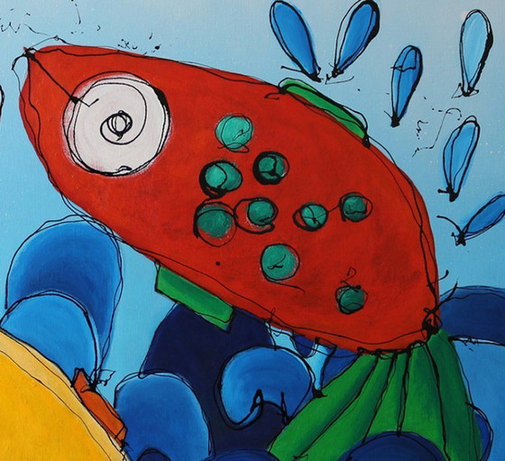 Image 1 of Gran cuadro 'Fiebre de primavera'