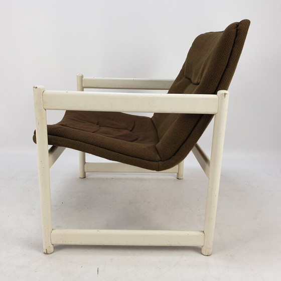 Image 1 of Paar vintage fauteuils in bruine stof voor Artifort, 1960