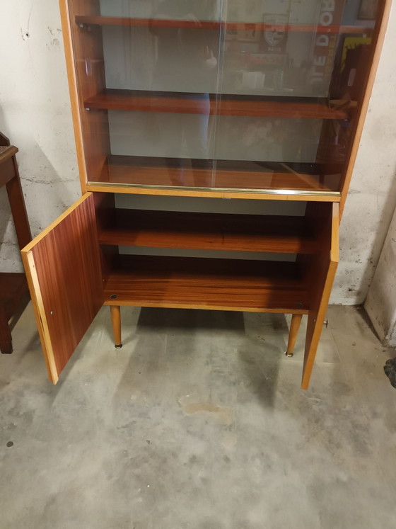 Stylish display cabinet with top section – Wood, Glass (photo 10 of 13)