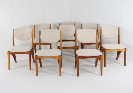 Image 1 of 8X Danish Chair Chairs 'Kettrup' Vintage