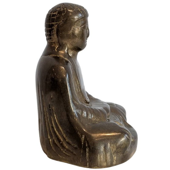 Japanse Bronzen Meditatie Boeddha (Dhyana Mudra) – Kavel 136 – Beeldhouwkunst (photo 3 of 9)
