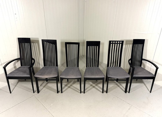 Image 1 of 6 sillas de comedor Tonon Italy de Wolf Schmidt Bandelow, década de 1980