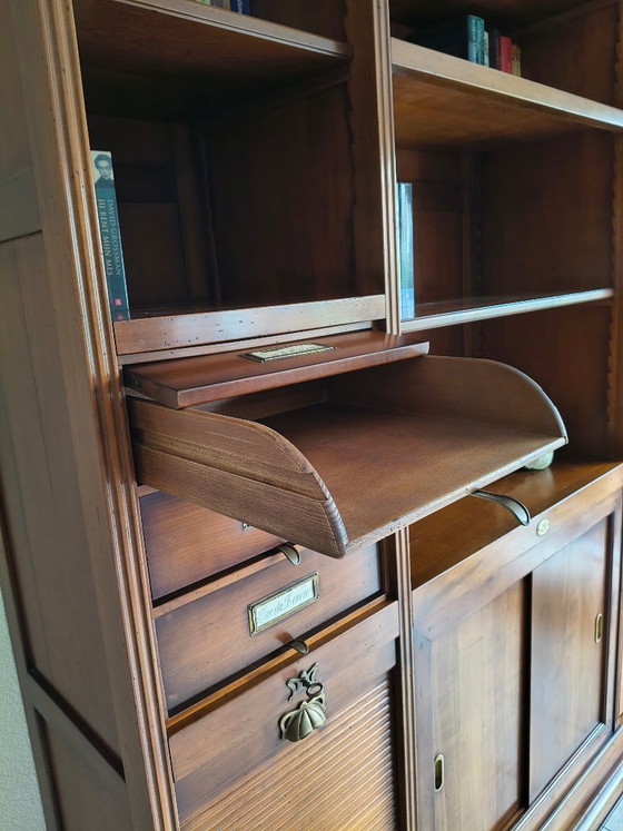 Image 1 of Assi d'Asolo bookcase - cherry wood - Italian design - mobili del collezione