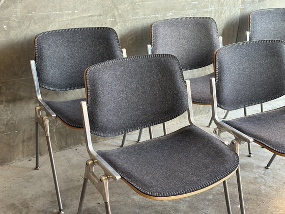 Image 1 of 6x Castelli DSC 106 stoelen (Giancarlo Piretti) refurbished