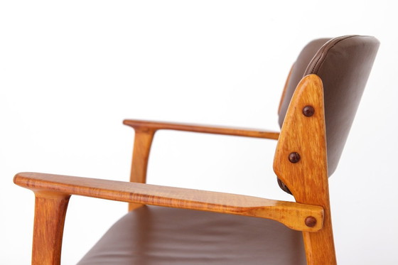 Image 1 of Vintage Erik Buch Model 49 Armchairs in Teak, Denmark 1960s – Set of 2 Danish Mid Century Dining Chairs