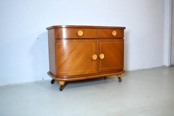 Image 1 of Art Deco dressoir uit de jaren 30, vintage kast, ladekast, kledingkast