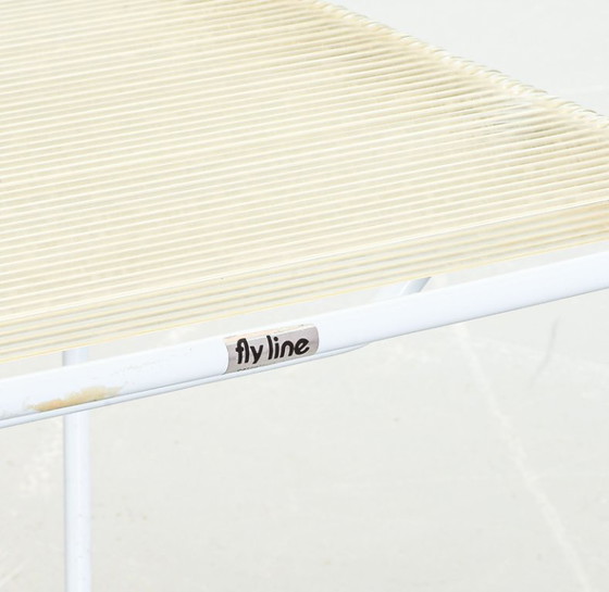 Image 1 of Ensemble de 2 chaises d'appoint italiennes minimalistes Flyline 'Spaghetti' par Giandomenico Bellotti, Italie, années 1970