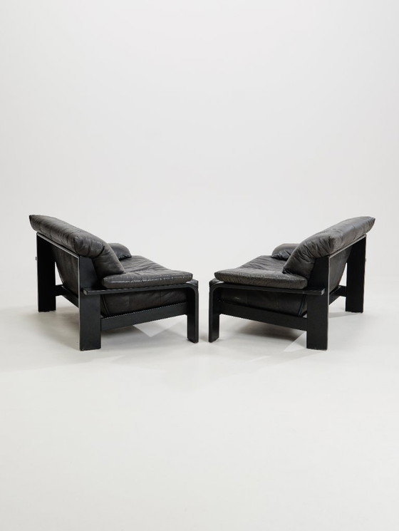 Image 1 of Divano brutalista postmoderno tedesco di Rolf Benz per Musterring, anni '90, set di 2