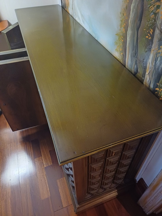 Image 1 of Spaanse brutalistische dressoir uit de jaren 60