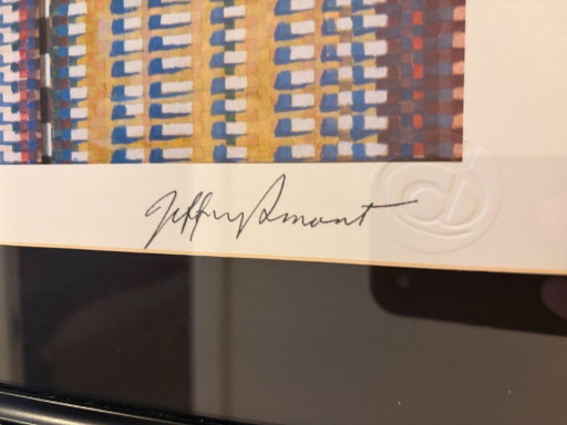 Jeffrey Smart – "Camion e rimorchio in avvicinamento a una città" (stampa d'archivio in edizione limitata con cornice)