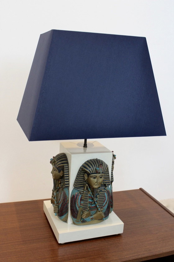 Esclusiva Lampada da tavolo Faraone Tutankhamon, Lampade da tavolo, Dorato (foto 8 di 11)