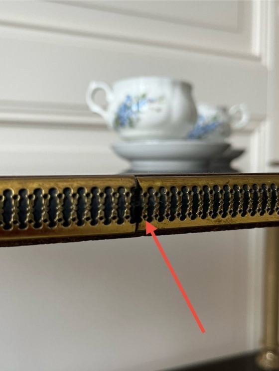 Image 1 of Elegante tavolo vintage mobile anni '60-'70 - Impiallacciato