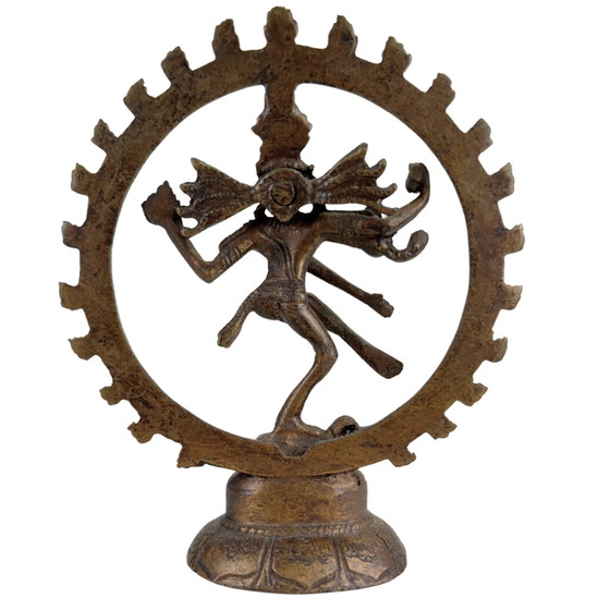 Nota: 3x Statue Shiva Nataraja – India – Danza Cosmica Realizzate in Bronzo – Sculture, Bronze (photo 5 of 10)