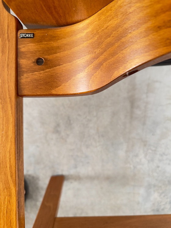 Sedia ergonomica Stokke Actulum di Peter Opsvik, Norvegia, 1979 – Sedie e poltrone, Leather, Wood (photo 8 of 8)