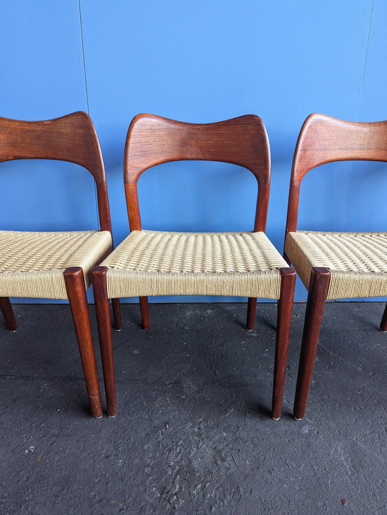 Image 1 of 4 sillas de mediados de siglo - Arne Hovmand Olsen para Mogens Kold