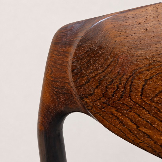 3x Vintage Danish Dyrlund Chairs Rosewood Reupholstered (Scandinavian Design) Mid Century – Dining chairs (photo 14 of 15)