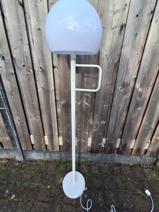 Image 1 of Vintage white Dijkstra mushroom floor lamp