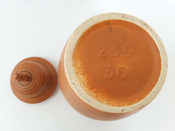 Image 1 of GERMAN CERAMIC AMPHORA VASE WEST GERMANY 1960 VINTAGE 60S 60'S 1960s