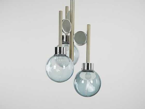 Image 1 of Lustre de style futuriste, verre de Murano, années 1970, fabriqué en Italie