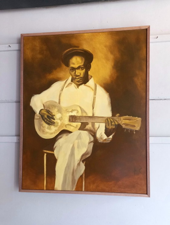 Image 1 of Óleo "Bajo un sol moribundo" Sef Berkers