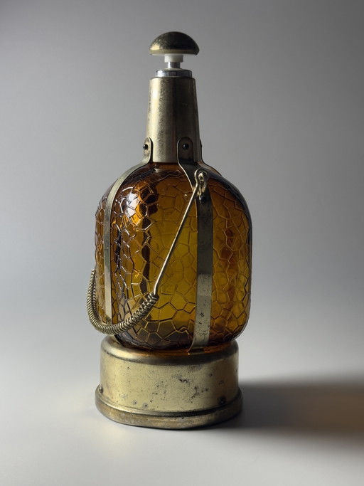Vintage muzikale karaffles – opwindmechanisme – geïnspireerd op steampunk en art deco – ca. jaren 70