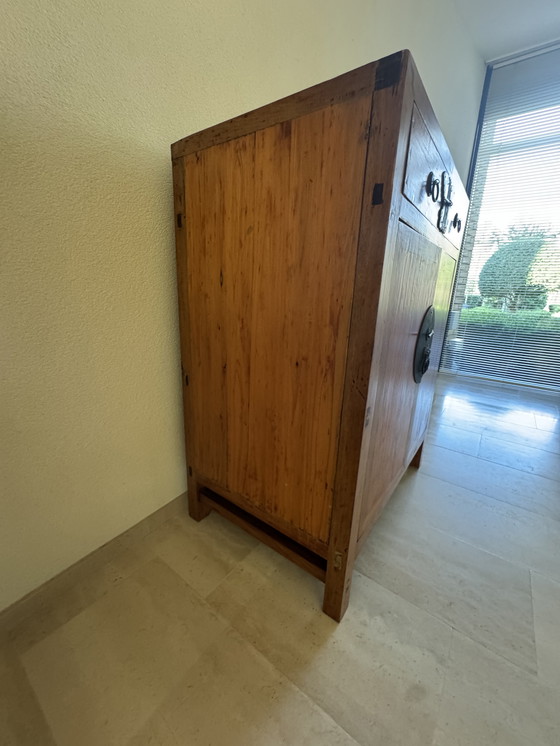 Image 1 of Antique Chinese cabinet 2 doors/2 drawers