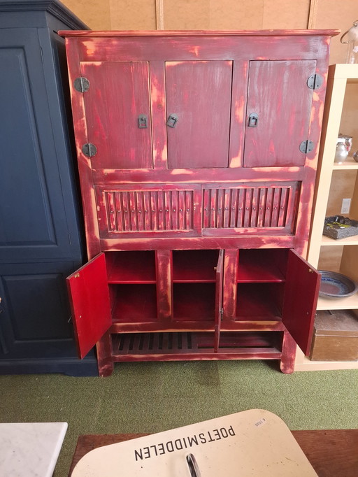Oriental Wood Buffet Cabinet | Solid Wood | 161 cm High