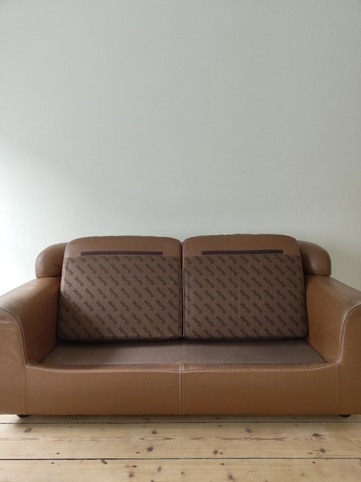 Zeldzame Durlet Buffalo Neck bank - Leer, jaren 70